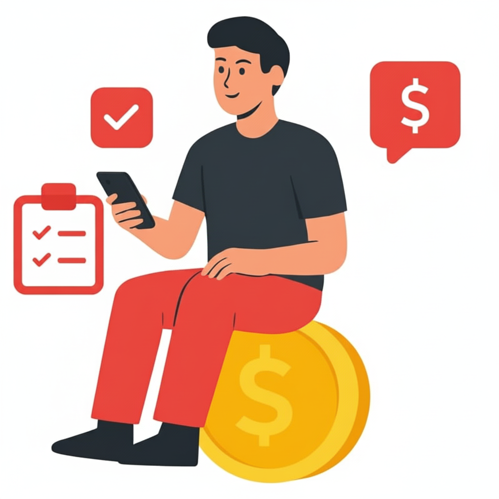 Illustration moderne de plateforme d'affiliation et de missions